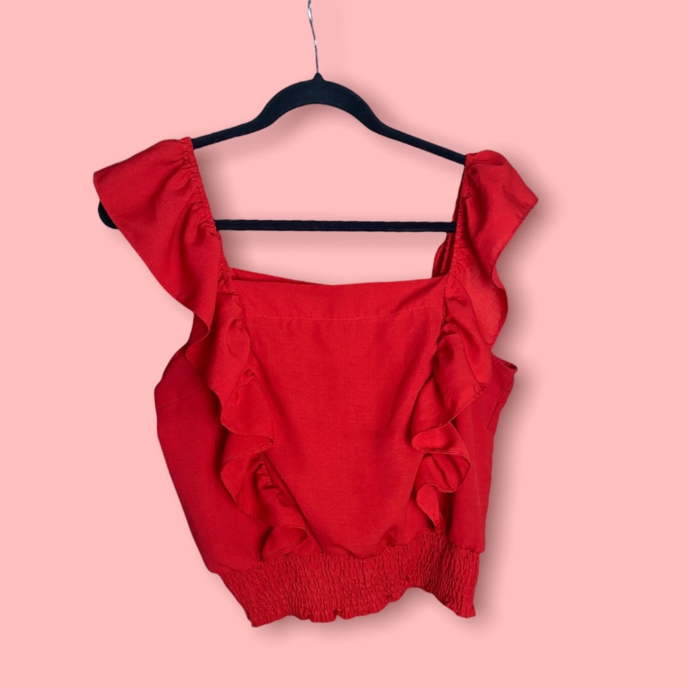 Flared crop top
